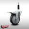 Service Caster 4'' SS Thermoplastic Rubber Swivel 7/8'' Expanding Stem Caster Total Lock Brake SCC-SSEXTTL20S414-TPRB-78 - alternate 3